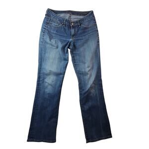 Jag Jeans Womens 8 straight Mid Rise Stretch western glove works medium wash